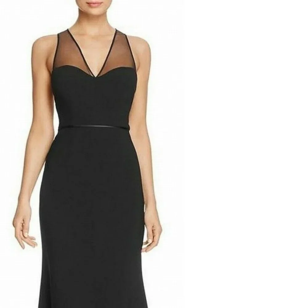 NWT JS COLLECTIONS - Illusion Cut-Out Ball Gown - Picture 3 of 10